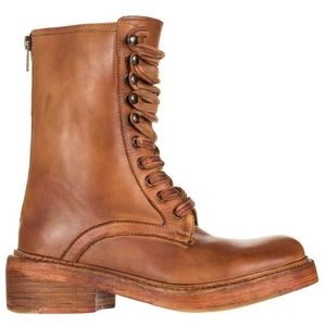 Santa Fe Taupe Brown Lace-Up Leather Boots